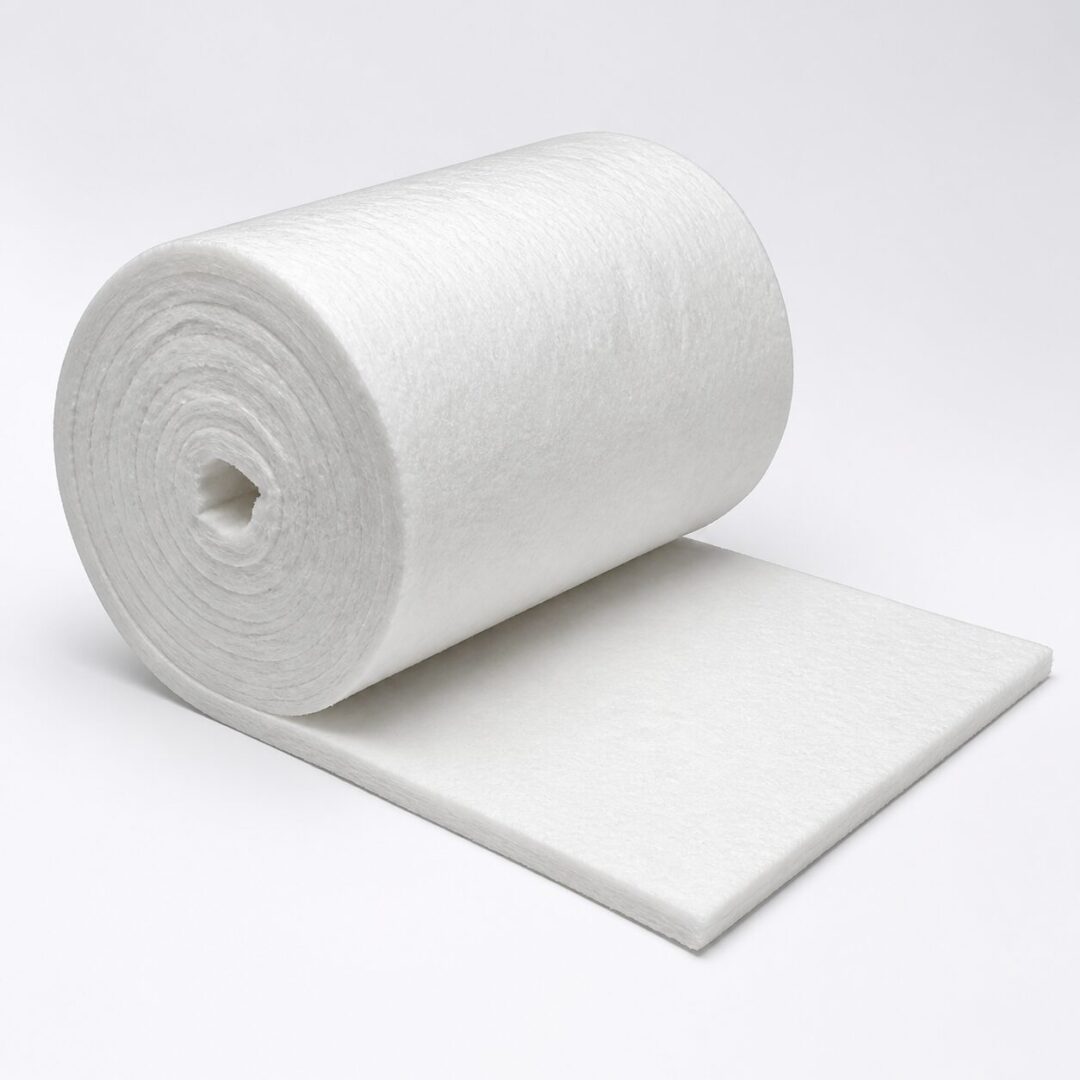Colcha blanca de fibra cerámica para 1430 °C suministrada en rollo